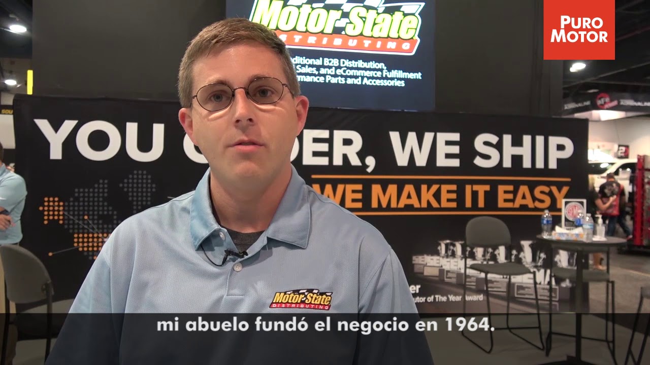 REPRESENTANTES DE MOTOR STATE DISTRIBUTING HABLAN EN EL SEMA SHOW SOBRE LA ALIANZA CON ASAP TRADING
