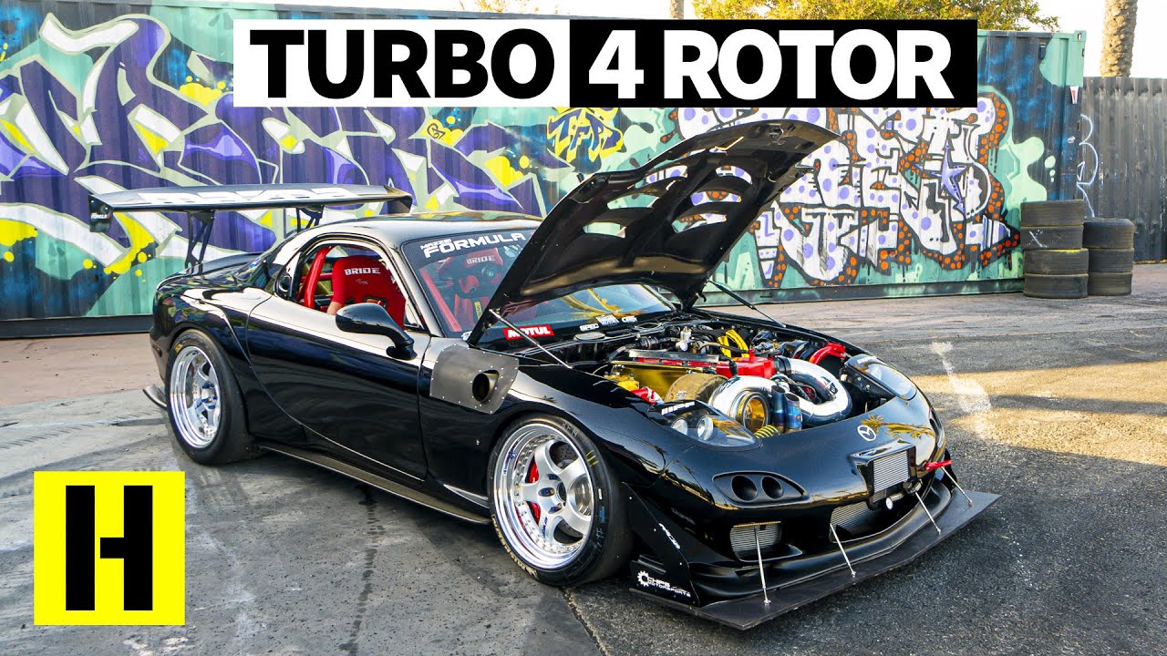 Savage 1000hp Turbo Four Rotor RX-7 Sounds Like an Angry F1 Car