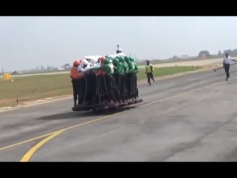 58 Indian army personnel create record of riding a motorcycle for more than a Kilometre