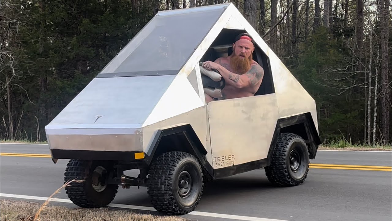 Y’all check out my TESLER SIBER TRUCK! ( I wrecked it!!!)
