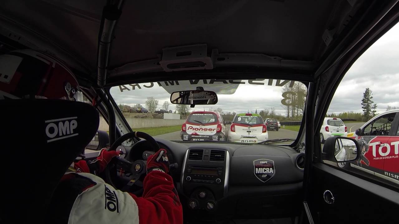 2016 Nissan Micra Cup Calabogie Race Crazy Start Crash