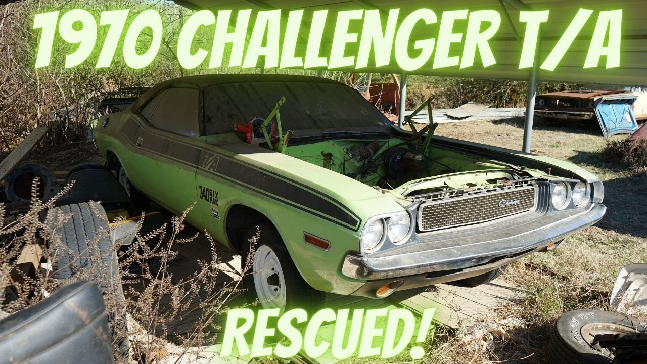 RESCUED! 1970 Dodge Challenger T/A sitting since the 70's