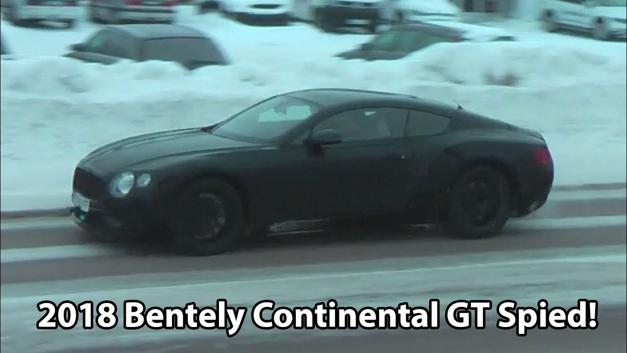 2018 Bentley Continental GT caught testing in the Arctic Circle