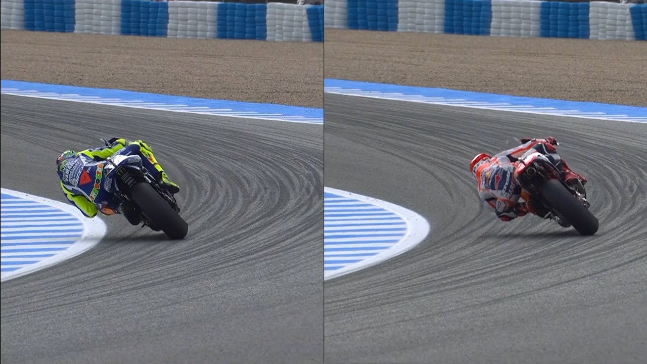 Rossi & Marquez riding style analysis