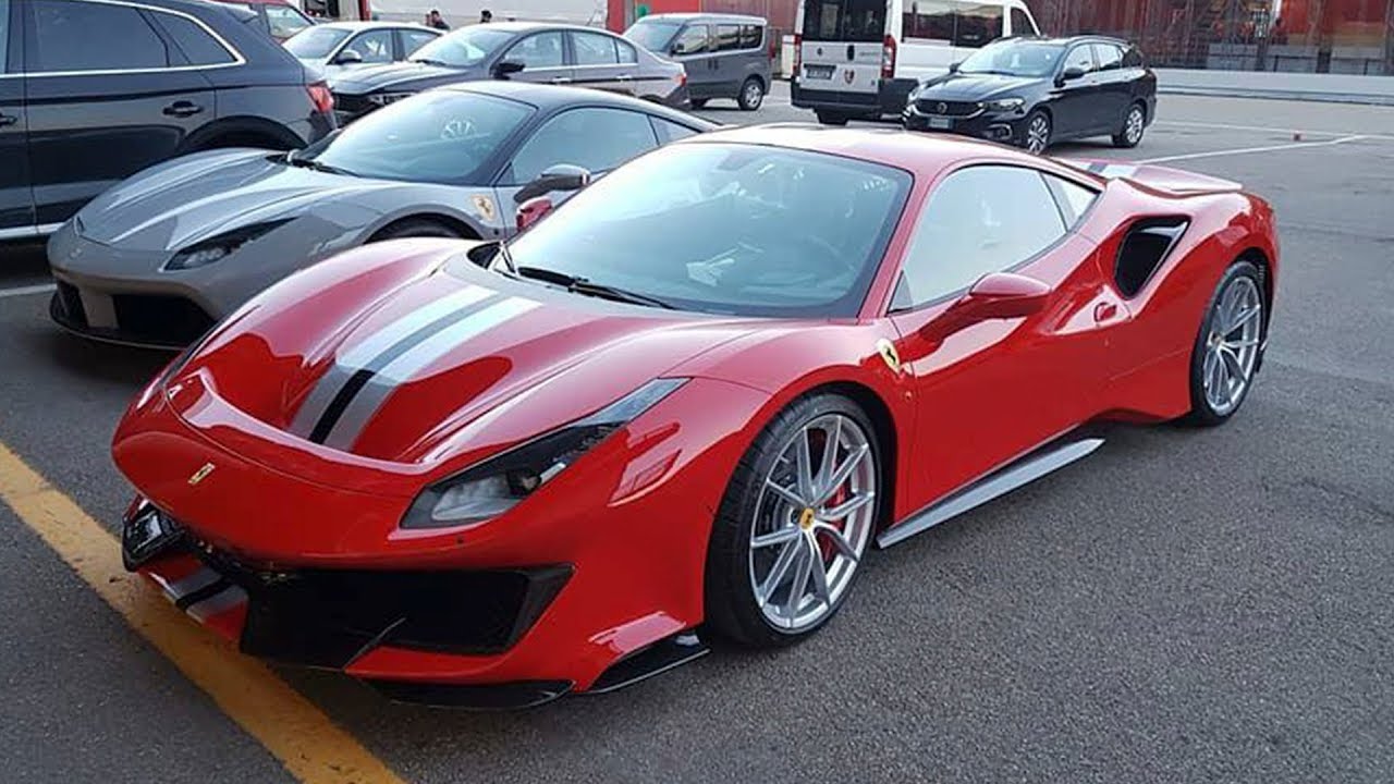 FERRARI 488 PISTA FIRST TIME ON THE ROAD WITHOUT CAMOUFLAGE
