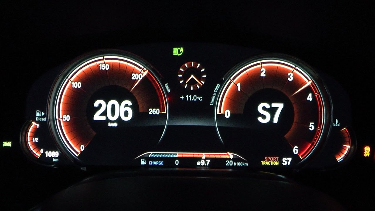 2017 BMW 750d xDrive 400 HP 0-100 km/h, 0-100 mph & 0-200 km/h Acceleration