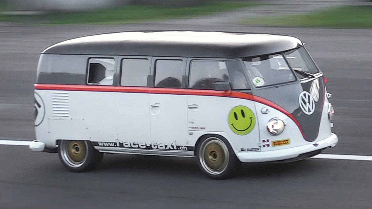 530hp Porsche 993 Bi-Turbo powered Volkswagen T1 "Race-Taxi" in Action!!