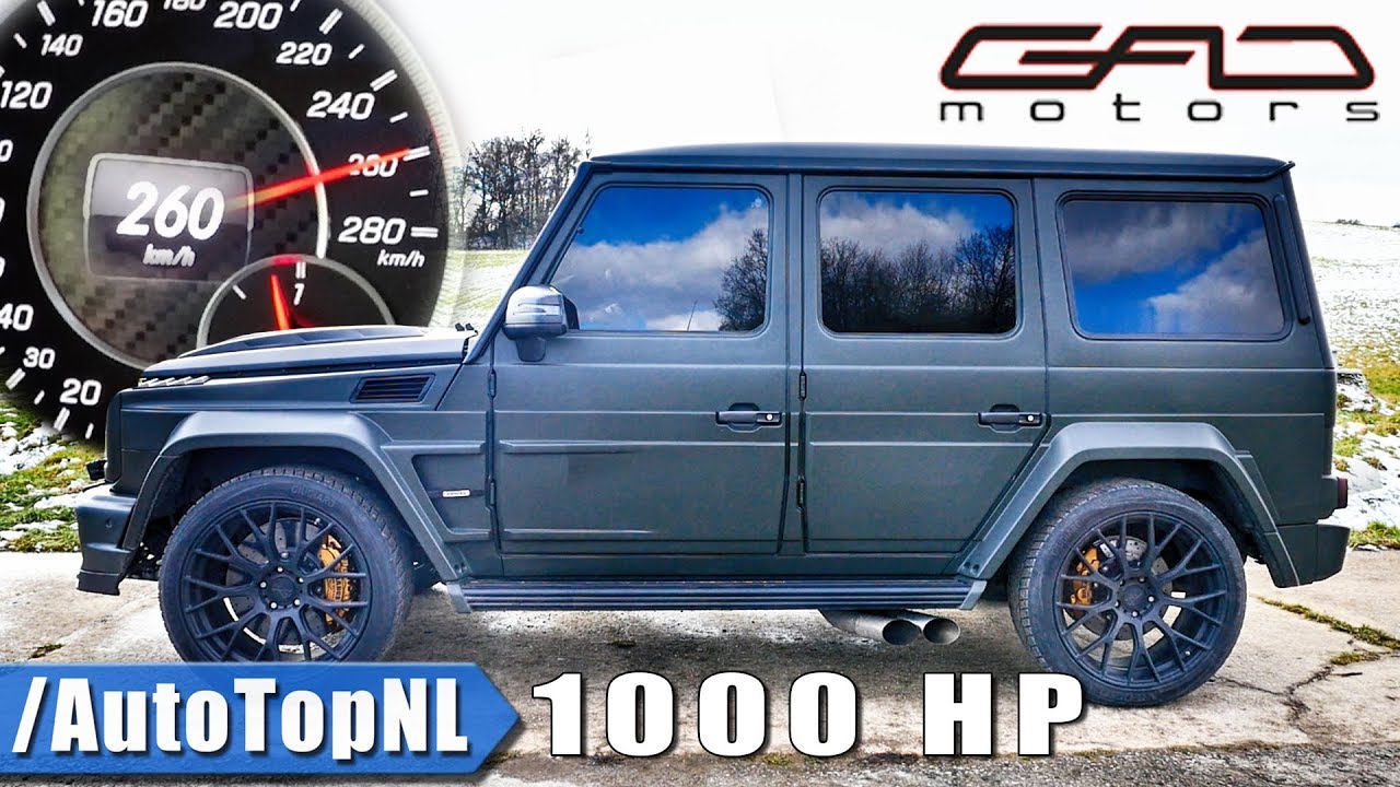 1000HP Mercedes G63 AMG by GAD | 260km/h on AUTOBAHN ACCELERATION & SOUND by AutoTopNL
