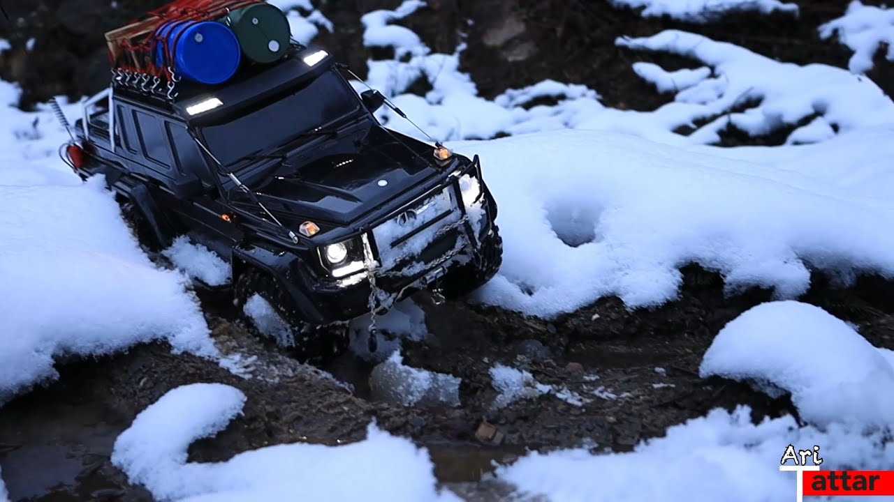 RC Car Traxxas TRX-6/ مغامرات سيارة التحكم عن بعد في الثلج