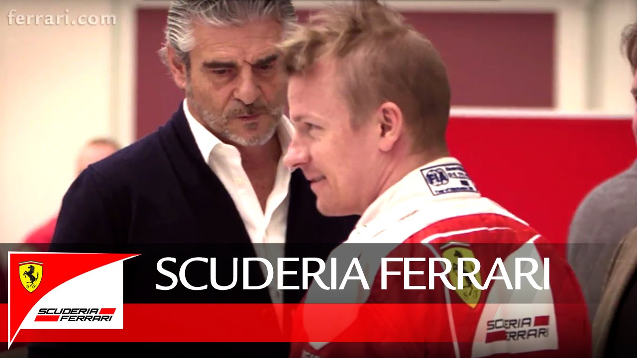 Kimi’s seat fitting - Scuderia Ferrari 2016