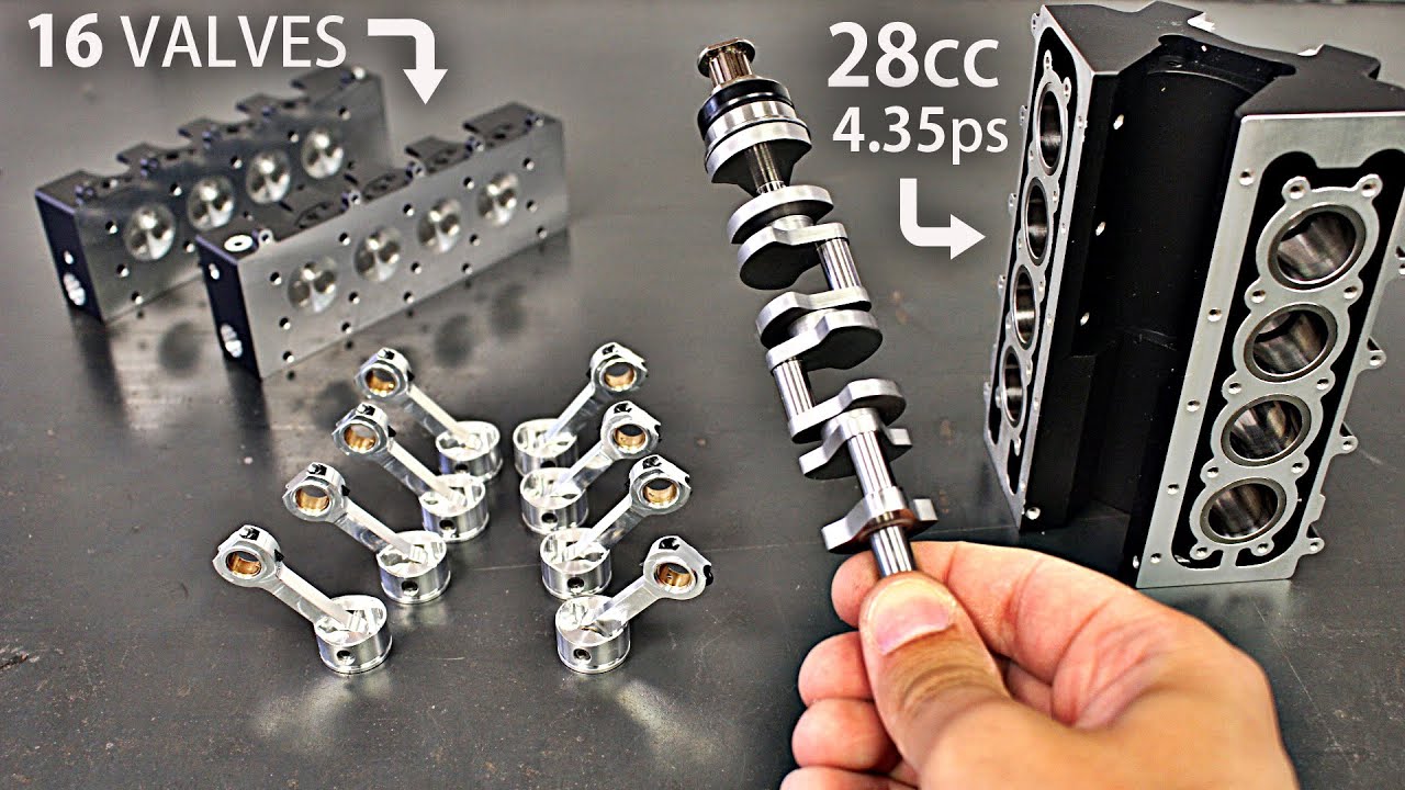 REAL Model V8 Engine Assembly & RUN!
