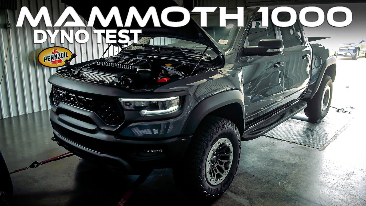 MAMMOTH 1000 Chassis Dyno Test! // Hellcat RAM TRX Upgrade by Hennessey